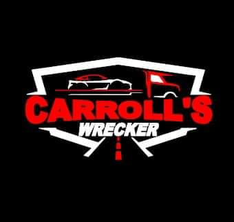 Carroll’s Wrecker logo towing company in Palestine Texas